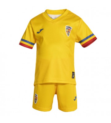 Rumænien Hjemmebanesæt Børn EM 2024 Kort ærmer (+ korte bukser)
